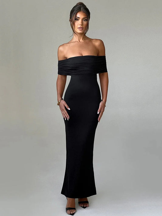 Classy Strapless Backless Sexy Maxi Dress